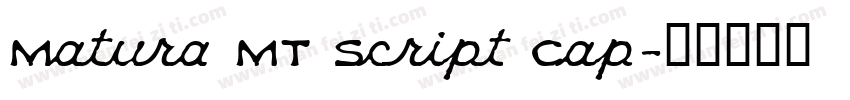 Matura MT Script Cap字体转换